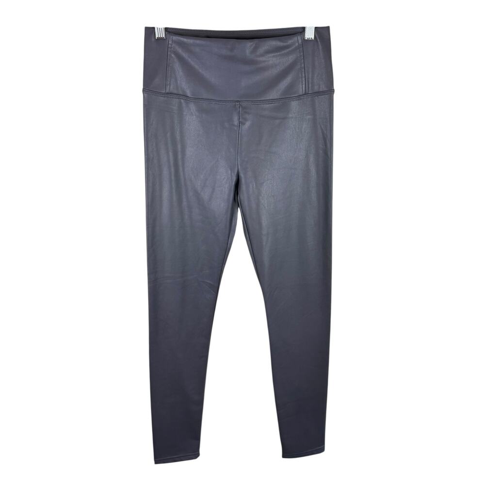 Bagatelle Collection Gray Pleather Skinny Pants Small